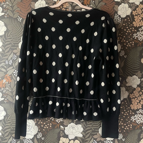 Rebecca Taylor Jacquard Dot Sweater size large - Picture 5 of 10